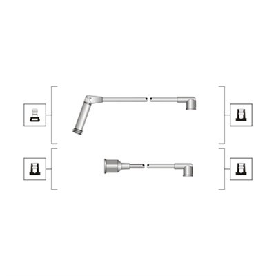 Tändkabelsats Magneti marelli 941319170058 MAGNETI MARELLI