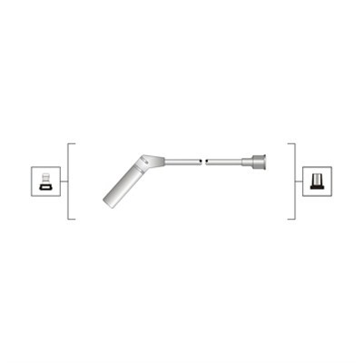 Tändkabelsats Magneti marelli 941319170061 MAGNETI MARELLI