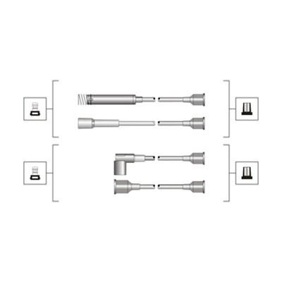 Tändkabelsats Magneti marelli 941319170064 MAGNETI MARELLI