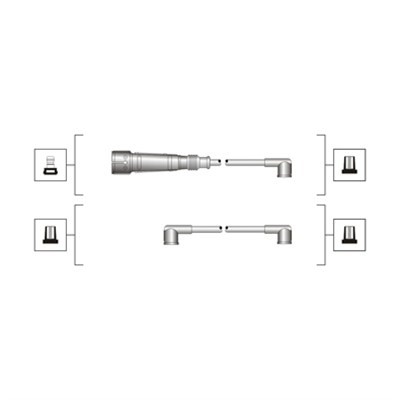 Tändkabelsats Magneti marelli 941319170065 MAGNETI MARELLI