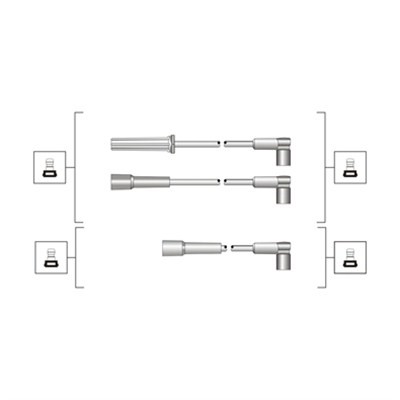 Tändkabelsats Magneti marelli 941319170075 MAGNETI MARELLI