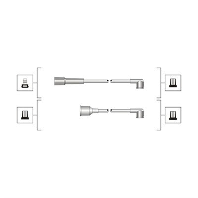 Tändkabelsats Magneti marelli 941319170077 MAGNETI MARELLI