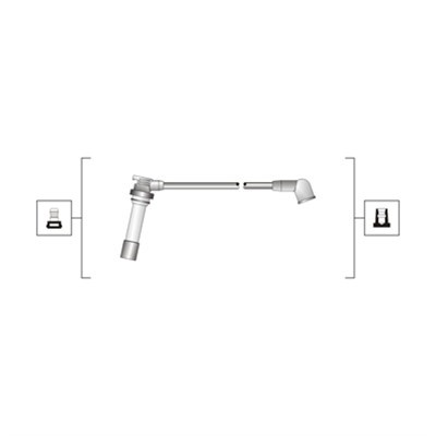 Tändkabelsats Magneti marelli 941319170078 MAGNETI MARELLI