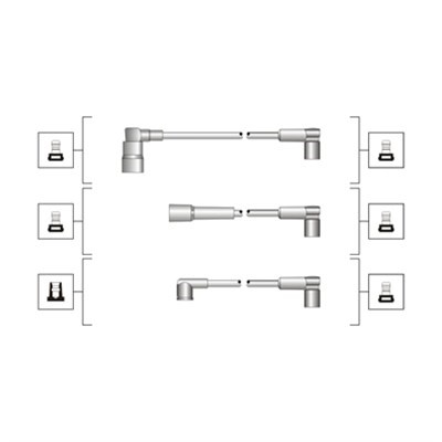 Tändkabelsats Magneti marelli 941319170080 MAGNETI MARELLI