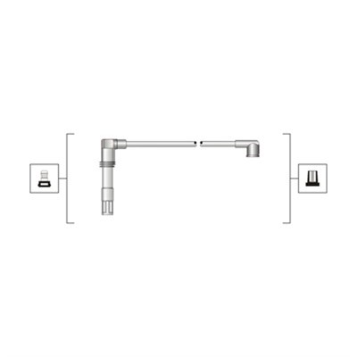 Tändkabelsats Magneti marelli 941319170081 MAGNETI MARELLI