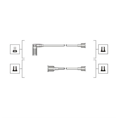 Tändkabelsats Magneti marelli 941319170094 MAGNETI MARELLI