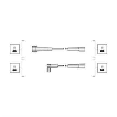 Tändkabelsats Magneti marelli 941319170097 MAGNETI MARELLI