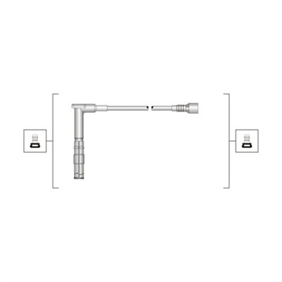 Tändkabelsats Magneti marelli 941319170100 MAGNETI MARELLI
