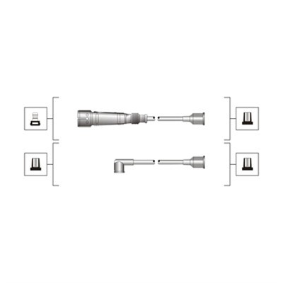 Tändkabelsats Magneti marelli 941319170103 MAGNETI MARELLI