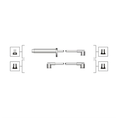 Tändkabelsats Magneti marelli 941319170112 MAGNETI MARELLI