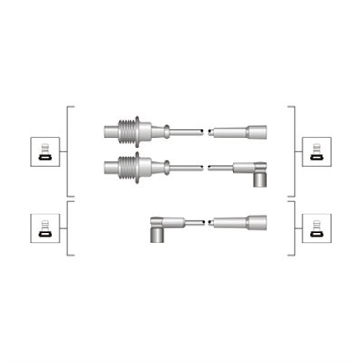 Tändkabelsats Magneti marelli 941319170118 MAGNETI MARELLI