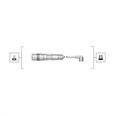 Tändkabelsats Magneti marelli 941319170119 MAGNETI MARELLI