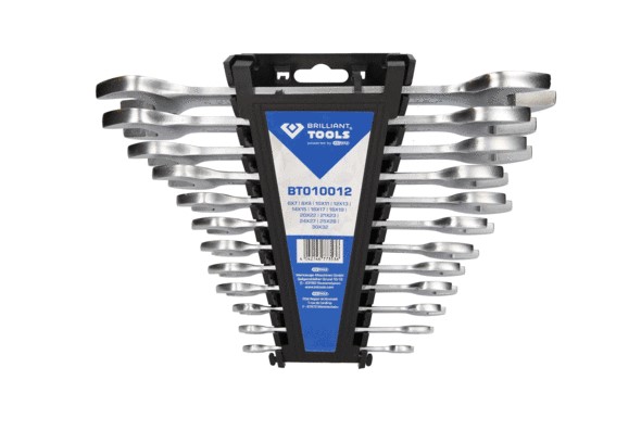 Dubbla fasta skruvnycklar-sats, Universal Ks tools BT010012 KS TOOLS