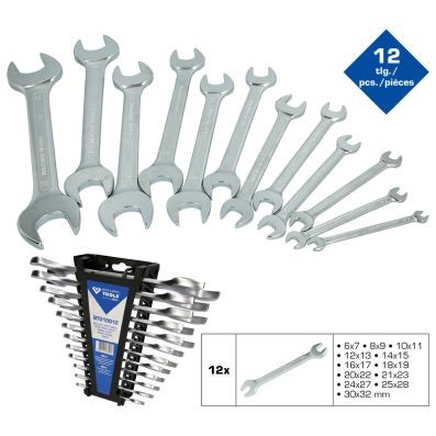 Dubbla fasta skruvnycklar-sats, Universal Ks tools BT010012 KS TOOLS