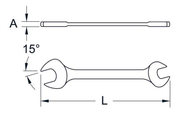 Dubbla fasta skruvnycklar-sats, Universal Ks tools BT010913 KS TOOLS