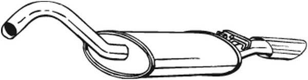 Bakre ljuddämpare Bosal 105-119 BOSAL
