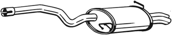 Bakre ljuddämpare Bosal 105-221 BOSAL