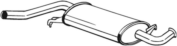 Mittenljuddämpare Bosal 105-971 BOSAL