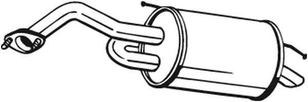 Bakre ljuddämpare Bosal 128-001 BOSAL