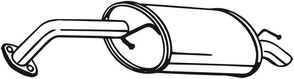 Bakre ljuddämpare Bosal 128-013 BOSAL