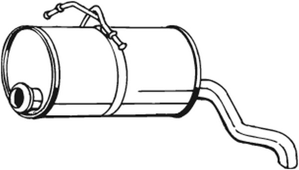 Bakre ljuddämpare Bosal 135-001 BOSAL