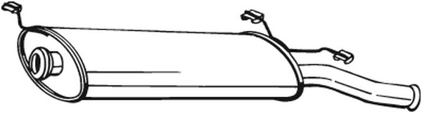 Bakre ljuddämpare Bosal 135-005 BOSAL