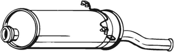 Bakre ljuddämpare Bosal 135-045 BOSAL