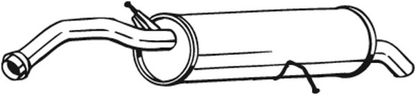 Bakre ljuddämpare Bosal 135-093 BOSAL