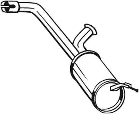 Mittenljuddämpare Bosal 135-095 BOSAL