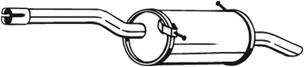 Bakre ljuddämpare Bosal 135-103 BOSAL
