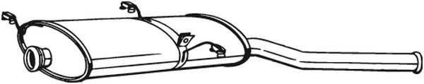 Bakre ljuddämpare Bosal 135-235 BOSAL