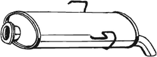 Bakre ljuddämpare Bosal 135-419 BOSAL