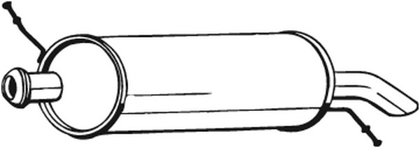 Bakre ljuddämpare Bosal 135-545 BOSAL