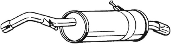 Bakre ljuddämpare Bosal 135-713 BOSAL