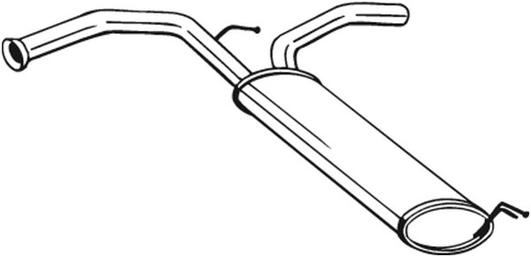 Bakre ljuddämpare Bosal 135-723 BOSAL