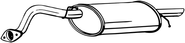 Bakre ljuddämpare Bosal 141-195 BOSAL