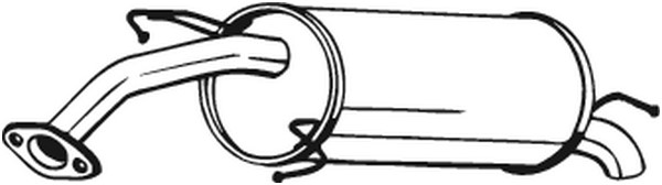 Bakre ljuddämpare Bosal 141-219 BOSAL Bakre ljuddämpare Bosal 141-219 BOSAL