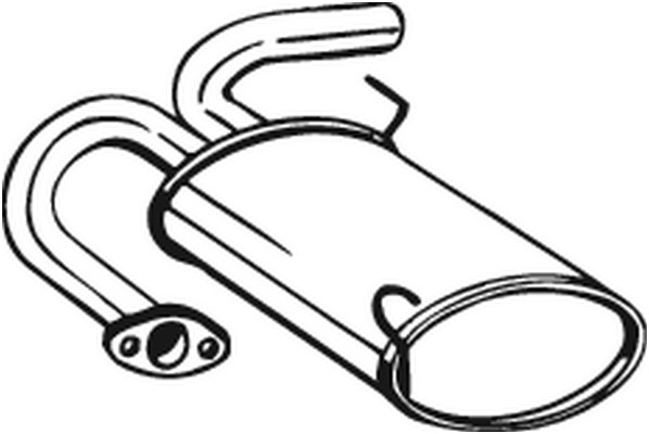 Bakre ljuddämpare Bosal 145-075 BOSAL