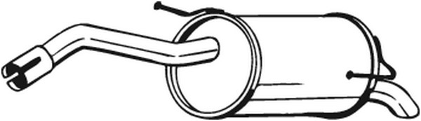 Bakre ljuddämpare Bosal 145-125 BOSAL