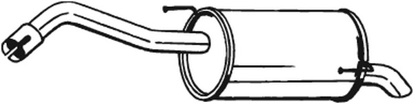 Bakre ljuddämpare Bosal 145-127 BOSAL Bakre ljuddämpare Bosal 145-127 BOSAL