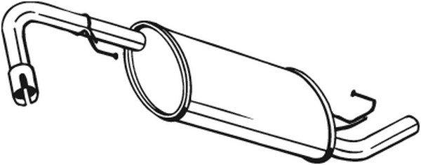 Mittenljuddämpare Bosal 145-231 BOSAL