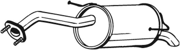 Bakre ljuddämpare Bosal 145-249 BOSAL