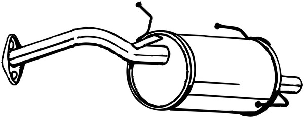 Bakre ljuddämpare Bosal 145-333 BOSAL