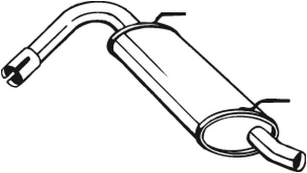 Bakre ljuddämpare Bosal 148-135 BOSAL