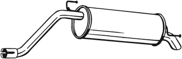 Bakre ljuddämpare Bosal 148-161 BOSAL