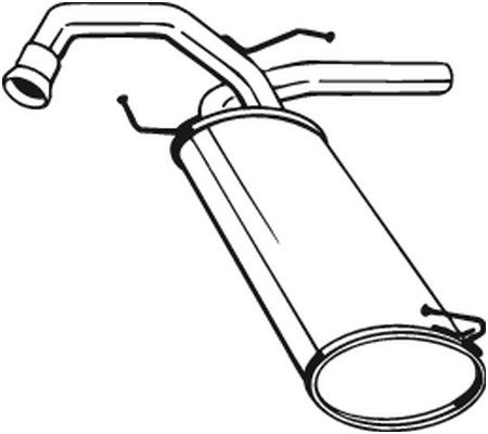 Bakre ljuddämpare, Bak Bosal 148-171 BOSAL