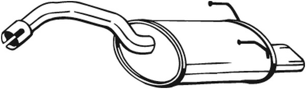 Bakre ljuddämpare Bosal 148-183 BOSAL