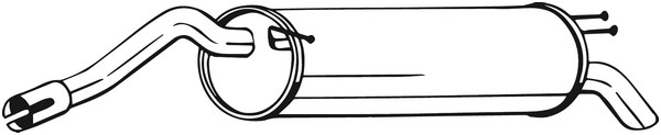 Bakre ljuddämpare Bosal 148-185 BOSAL