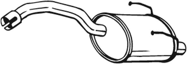 Bakre ljuddämpare Bosal 148-193 BOSAL