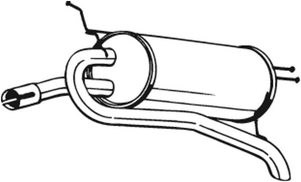 Bakre ljuddämpare Bosal 148-223 BOSAL